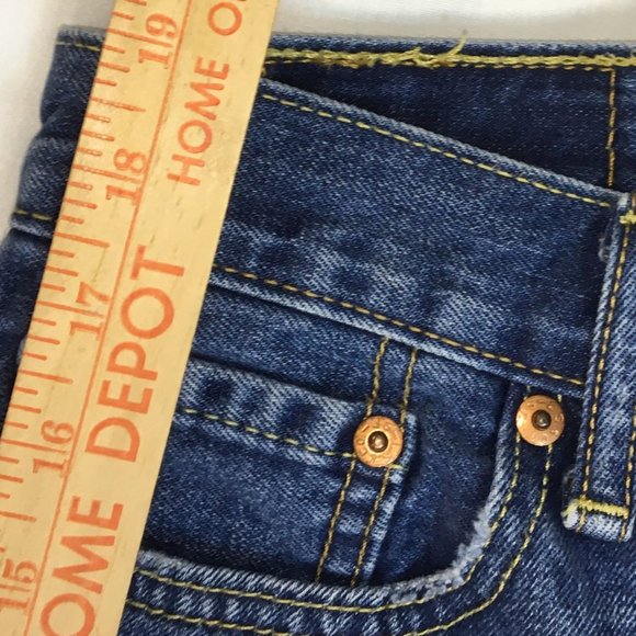 Levi's 511 Shorts W30 Blue Cut Off Distressed Denim New-Mint - Red Tab Levi's - Picture 12 of 12